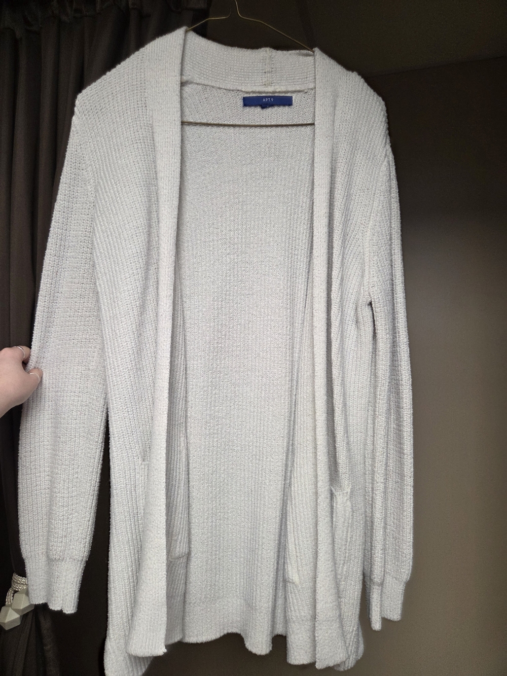 Apt. 9 Soft Open-Front Cream Cardigan